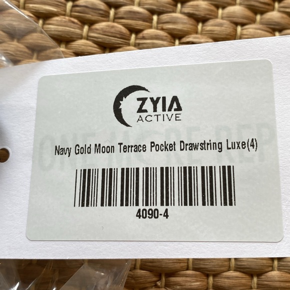 NWT Zyia Navy moon terrace pocket luxe leggings size Small (4) - Picture 5 of 5